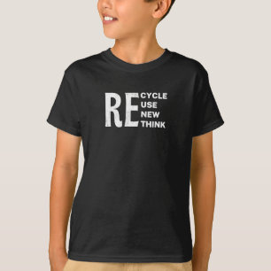 Camiseta Reutilizar Reciclar Ambiental Renovar Repensar