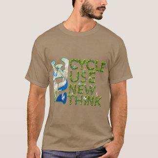 Camiseta Reutilizar Renovação de reciclar Repensar 1