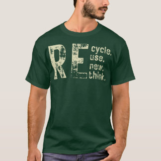Camiseta Reutilizar Renovação de reciclar Repensar 1