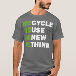 Camiseta Reutilizar Renovação Renovar reciclar Repensar 2