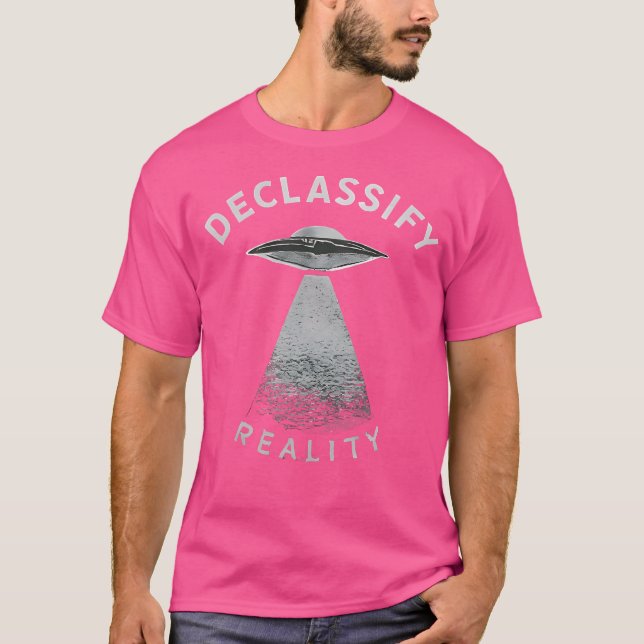 Camiseta Revela Da Ufo A Alienígena Extraterrestre Declassi (Frente)