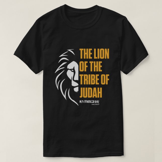 Camiseta revelação 5:5 - leão de judah (Frente do Design)