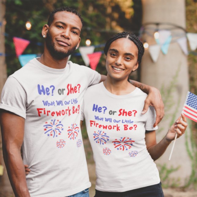 Camiseta Revelação de Gênero Americano de Bomba (Criador carregado)