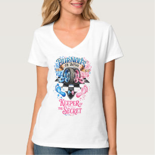 Camiseta Revelação de Gênero Burnouts ou Arcos Carro de Cor