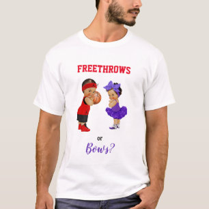 Camiseta Revelação de Gênero de Basquete Bebês Menino Menin