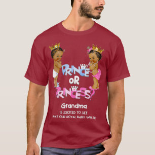 Camiseta Revelação de Gênero Étnico do Príncipe ou Pri