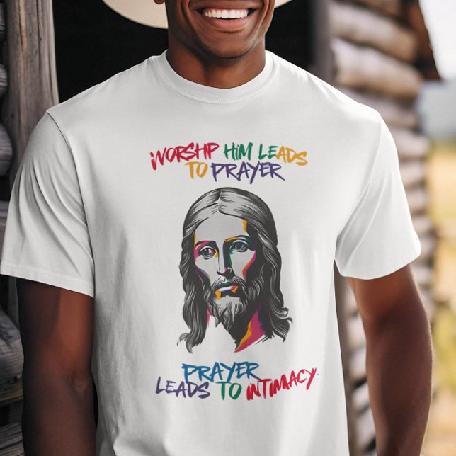 Camiseta Revelação divina: O Culto Lhe Leva à Oração (Criador carregado)