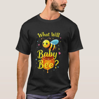Camiseta Revelação do Sexo da Abelha Doce Festa de Chá de B
