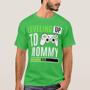 Camiseta Revelação do Sexo da Mamãe Gamer Subindo de Nível 