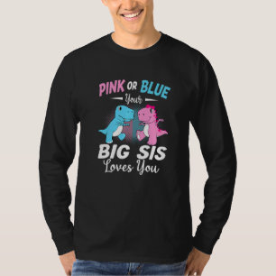 Camiseta Revelação do Sexo do Bebê Irmã Mais Velha Ama Você