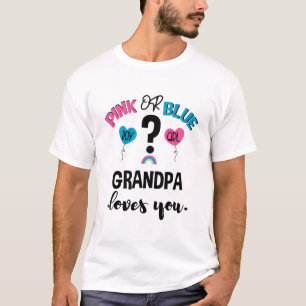 Camiseta Revelação do Sexo do Bebê Rosa ou Azul Vôo Ama Voc