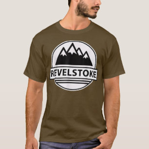 Camiseta RevelStoke Moto de Neve T Frase Legal Canadá Trenó