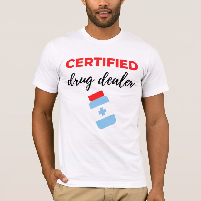 Camiseta Revendedor de Drogas Certificado 2 (Frente)