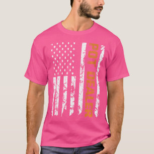 Camiseta Revendedor de Vasos Bandeira Americana Cerâmica Pa