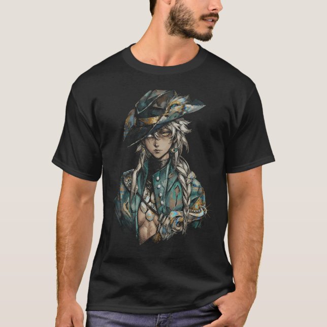 Camiseta Reverse 1999 Argus Chapéu de Cowboy Cinto de Arma  (Frente)