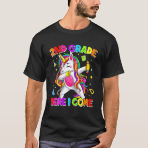 Camiseta Reverter Bonito À Faculdade Unicórnio Dabbing Grau