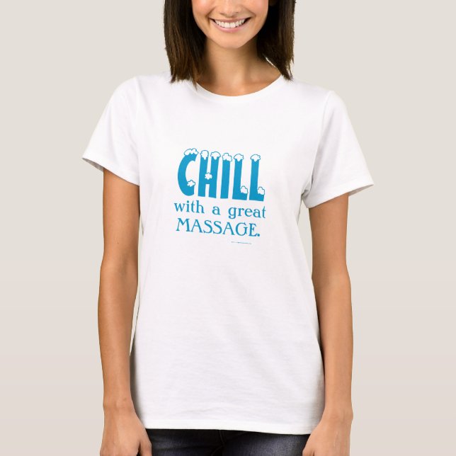 Camiseta REVESTIMENTO com uma MASSAGEM de excelente (Frente)