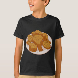 Camiseta Revestimento de Frango Frito Suculento Refeição Cr
