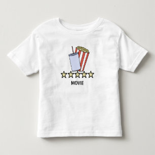 Camiseta Revisão de Filme de Pipoca de Bebida Personalizada