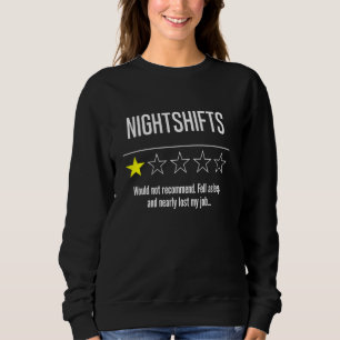 Camiseta Revisão Engraçada Do turno da noite para a Polícia