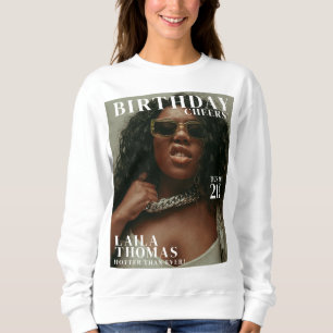 Camiseta Revista de Capa de Festa de Aniversário Personaliz