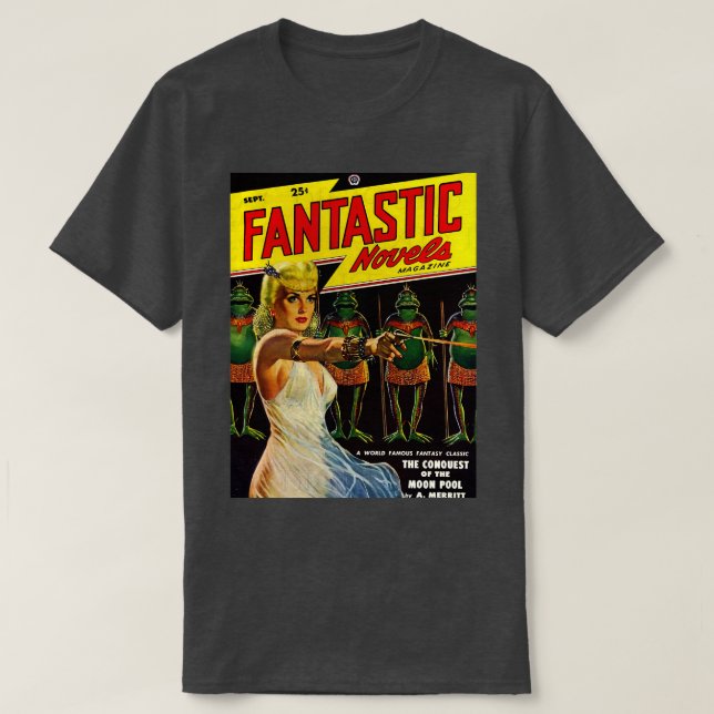 Camiseta Revista Fantástica Novels (Frente do Design)