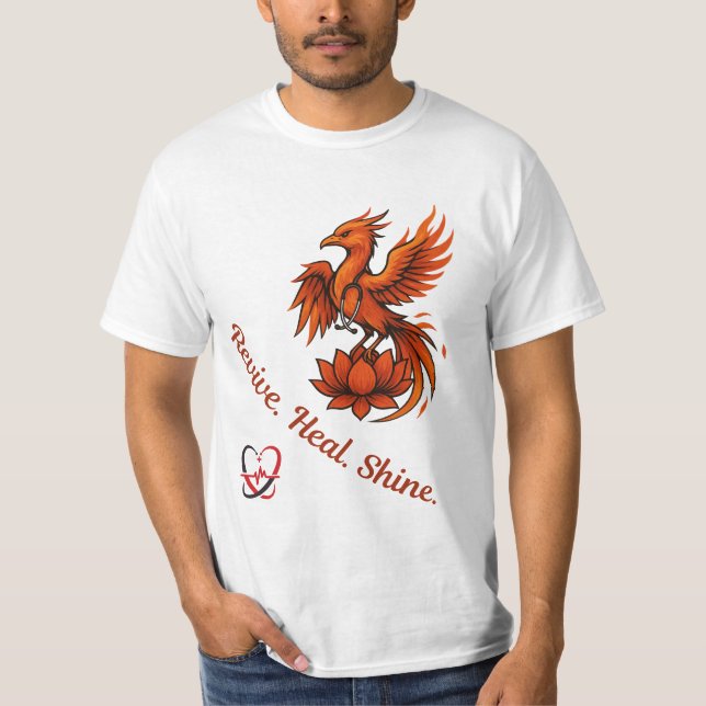 Camiseta Reviva, Heal & Shine - Doutor Phoenix no Lotus | I (Frente)
