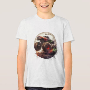 Camiseta "Revogado e Pronto para Rolar" Caminhão Monstro Pe