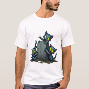 Camiseta Revolta de Gatinhos Zumbis
