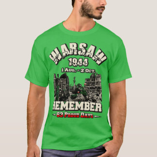 Camiseta Revolta de Varsóvia 1944 Powstanie warszawskie