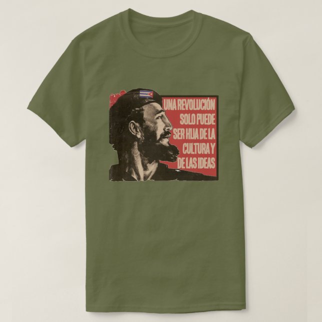 CAMISETA REVOLUÇÃO CUBANA (Frente do Design)