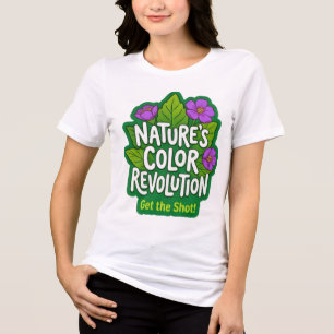 Camiseta Revolução de Cores da Natureza - Capture a Foto Fo