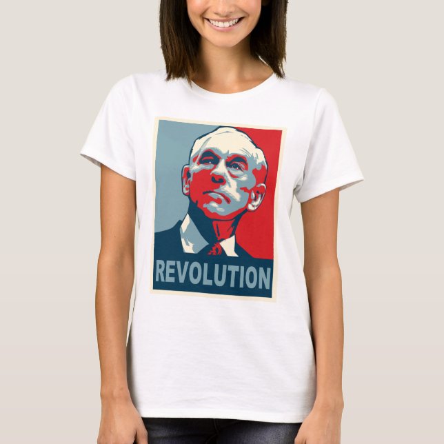 Camiseta Revolução de Ron Paul (Frente)