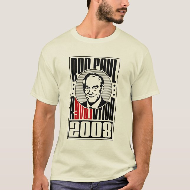 Camiseta Revolução de Ron Paul (Frente)