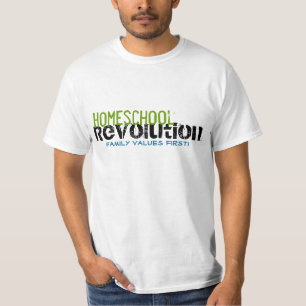 Camiseta Revolução na escola doméstica - Valores da fam