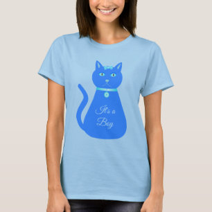 Camiseta Revolução Personalizada de Gênero de Menino Azul-B