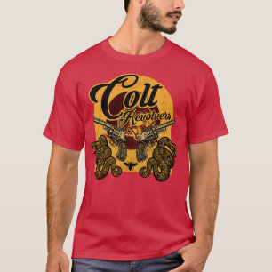 Camiseta Revólveres Armas de Fogo Vintage