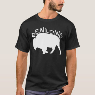 Camiseta rewilding wisent bison
