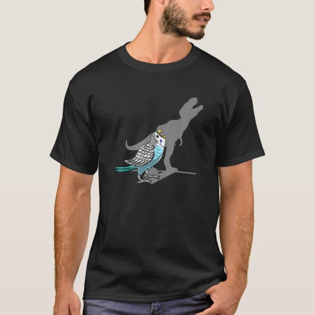 Camiseta Rex Budgerigar Shadow Budget Parakeet Pet Bird Lov (Frente)
