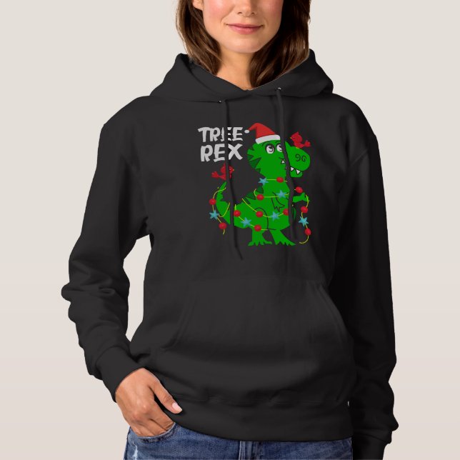 Camiseta Rex da árvore. Dinossauro Engraçado Presente Bonit (Frente)