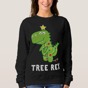 Camiseta Rex da árvore. Pun Funny Dinossaur Christmas Paja