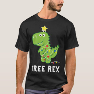 Camiseta Rex da árvore. Pun Funny Dinossaur Christmas Paja