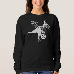 Camiseta Rex Dinossaur Witch Trick ou Tratando Halloween