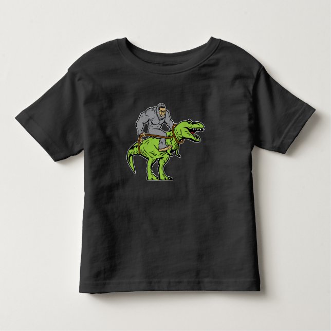 Camiseta Rex do dinossauro T da equitação de Bigfoot (Frente)