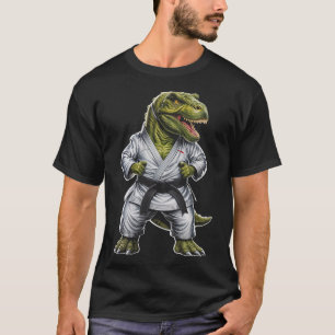 Camiseta Rex Martial Arts Dinossaur Karate Jiu-jitsu Ninja