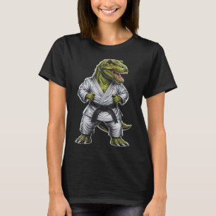Camiseta Rex Martial Arts Dinossaur Karate Jiu-jitsu Ninja