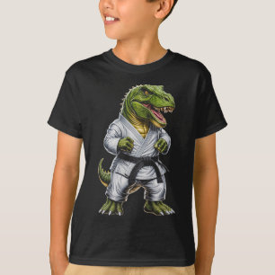 Camiseta Rex Martial Arts Dinossaur Karate Judo Bjj Fighter