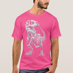 Camiseta Rex Skeleton Dinossaur Bones Paleo Dinossauros Fós