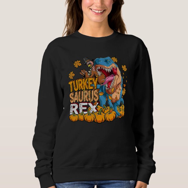 Camiseta Rex Thanksgiving Thanksgiving Turkey Saurus Rex (Frente)