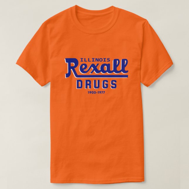 Camiseta Rexall Drug of Illinois - 1903-1977 (Frente do Design)